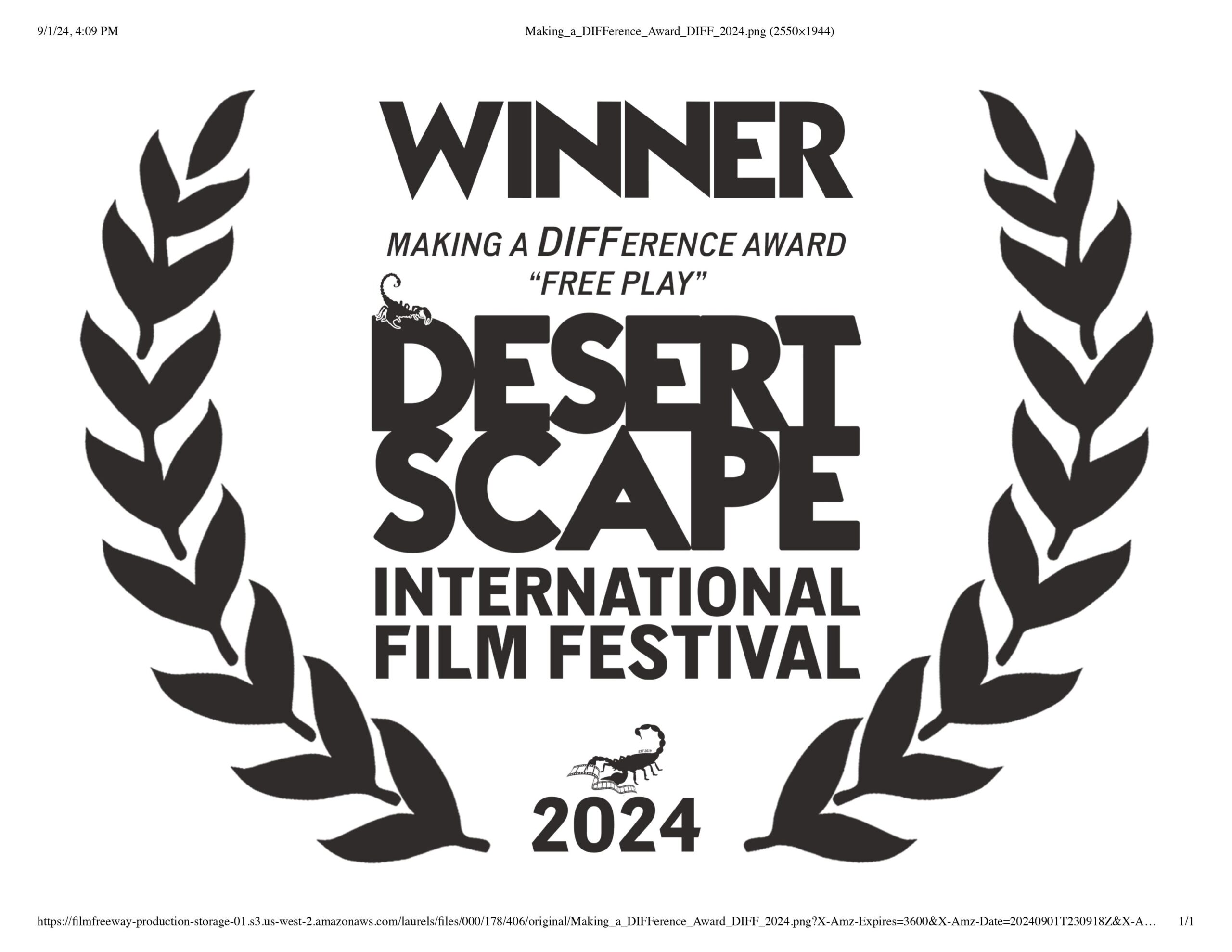 Free Play Desertscape Winner